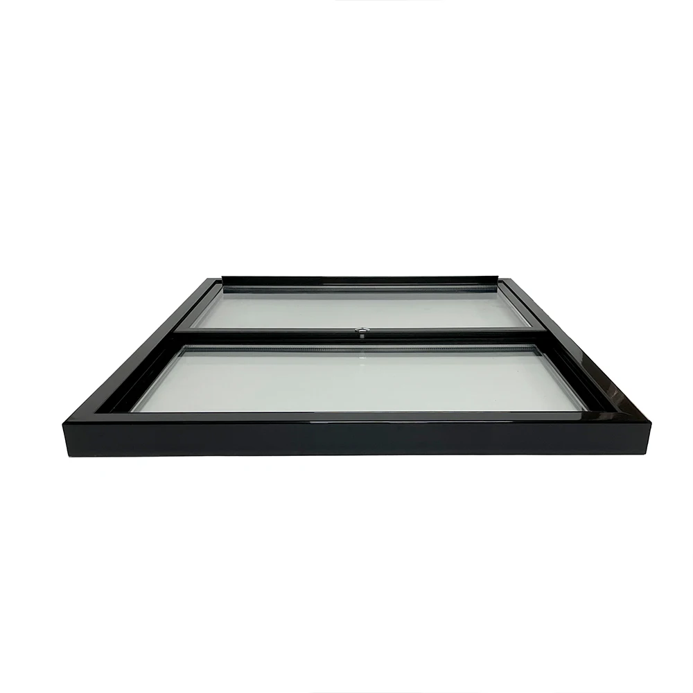 Double 4mm Toughened Glass Showcase Automatic Sliding Refrigerator Glass Door for Cake Cabinet