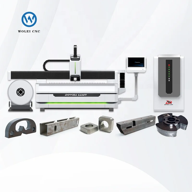 long range 35mm steel cnc large format steel pipe tube fiber laser metal cutter