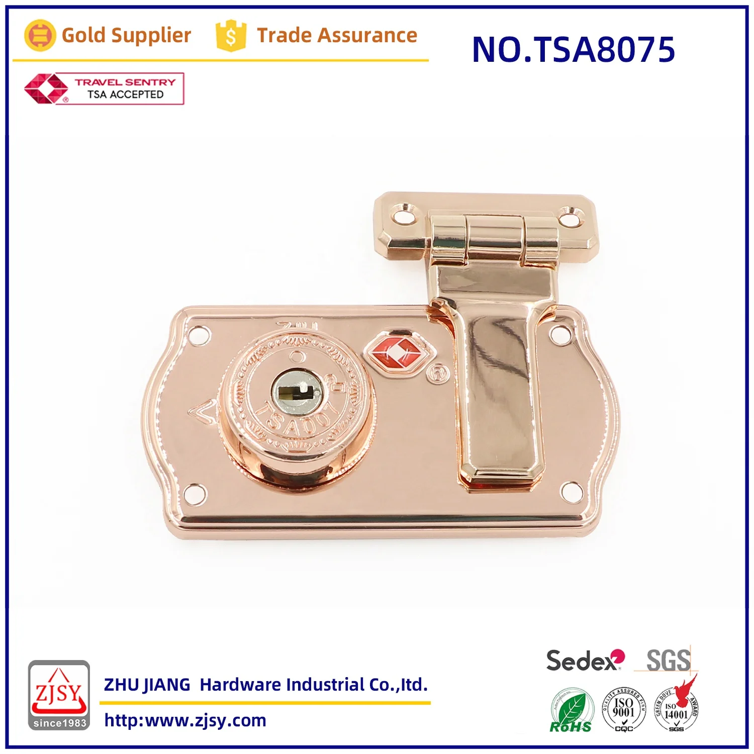 Tsa8075 Fashion High-Quality Customs Key Box Lock Antique Characteristic Equipment Box Lock