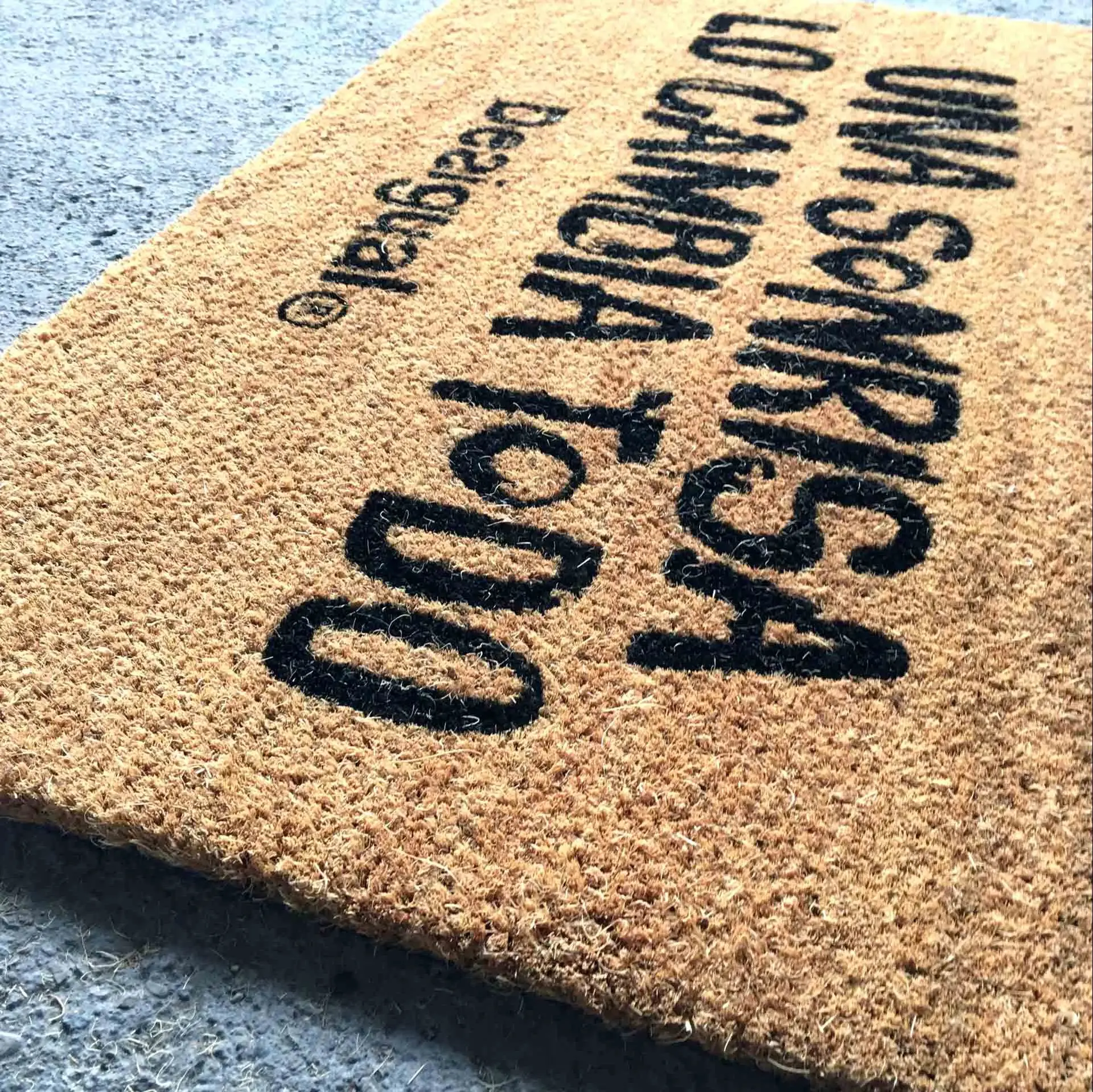 Wholesale Non Slip Durable PVC Coir Door Mat Welcome Mats OutDoor For Front Door