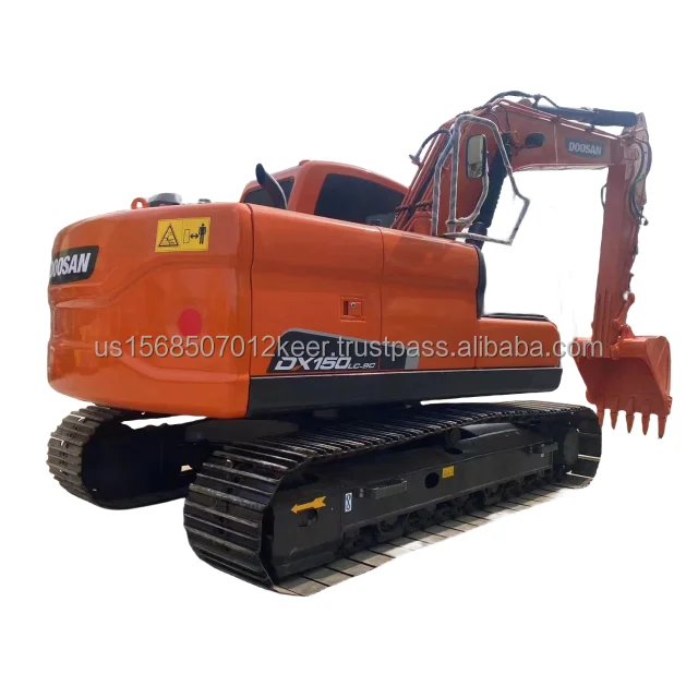 Высокопроизводительные долговечные гидравлические экскаваторы DOOSAN DX150 с низким расходом топлива основными компонентами двигателя и насоса