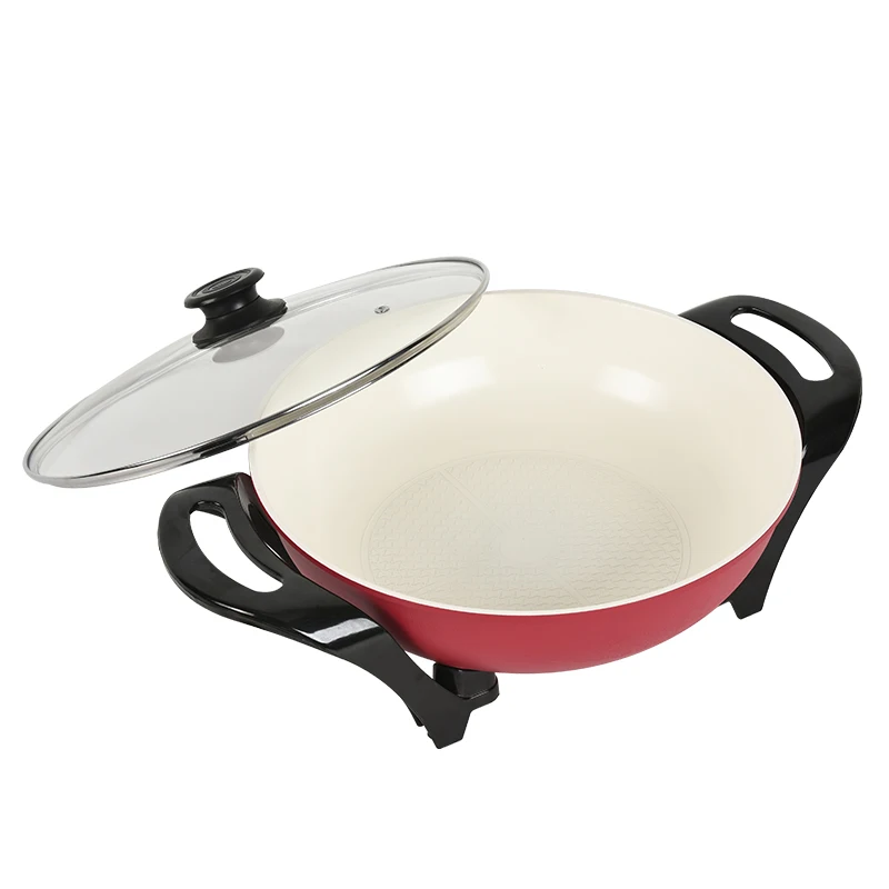 high quality multifunction electric skillet portable electric fry pan wok