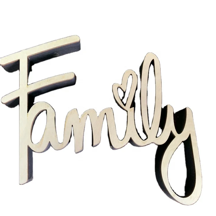 2020 New Customized Laser Cut  Letter 3D wood Letters for Advertising