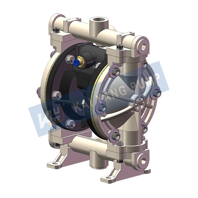 KY 1/2 Inch Chemical Diaphragm Pump for Strong Acid and Alkali Chemical Industries Printing Machine Pneumatic Ink Circulation