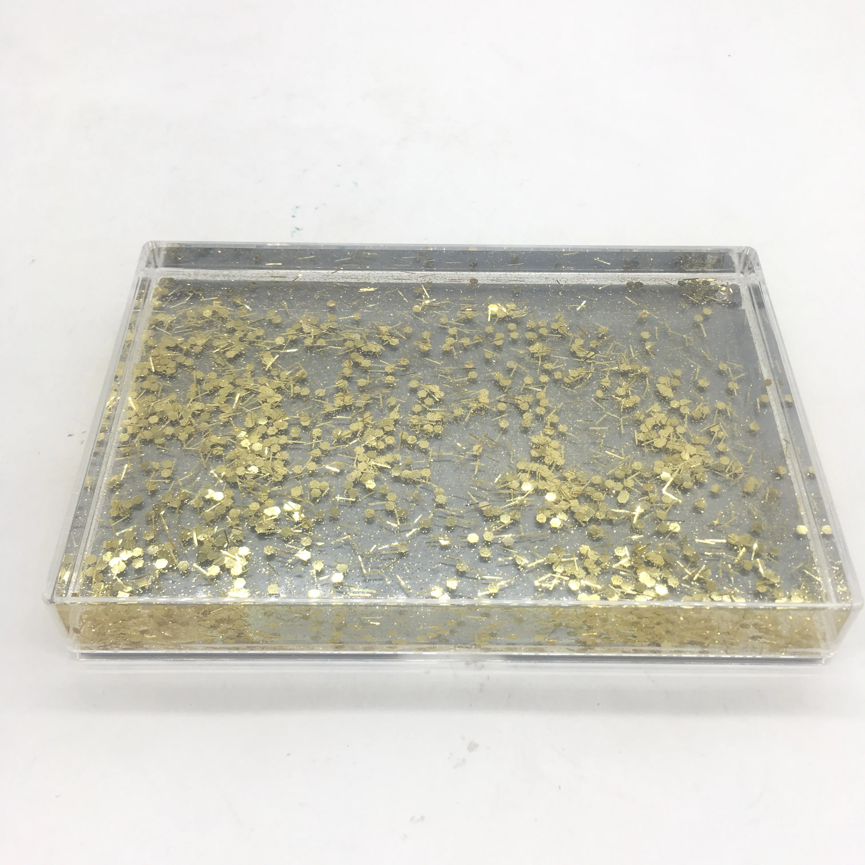 High Quality Custom Plastic Liquid Filled Photo Frames Wholesale Floating Acrylic Block