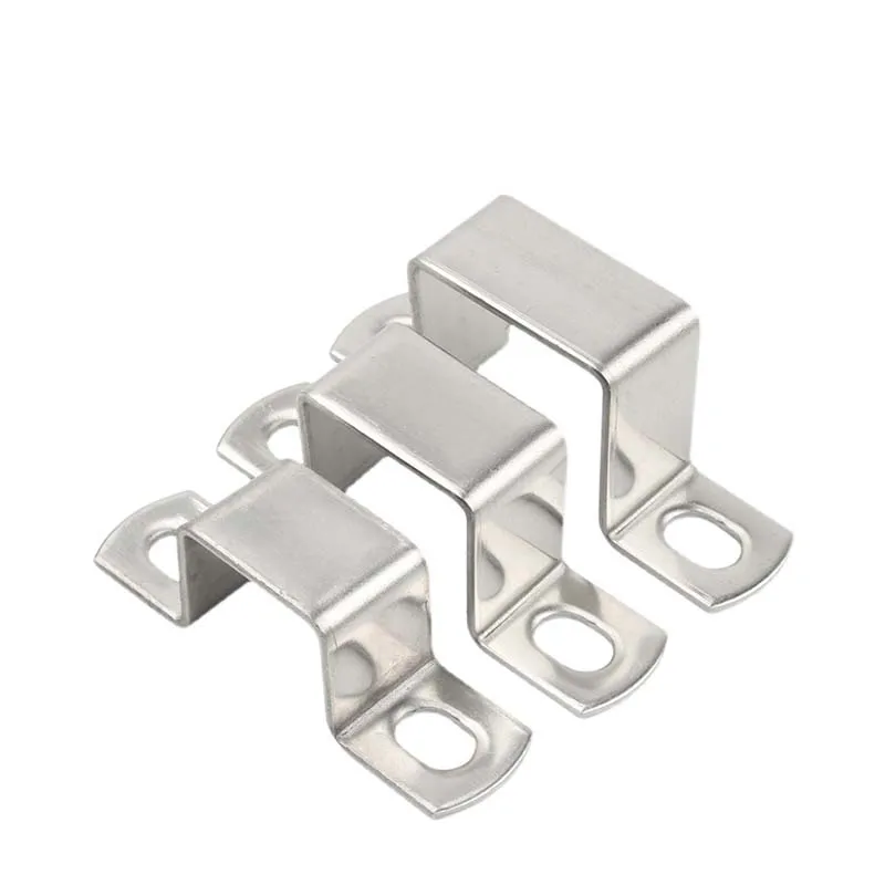 Зажим из нержавеющей стали 304 квадратный трубчатый зажим обруч u-образная пряжка квадратная карта для верховой езды