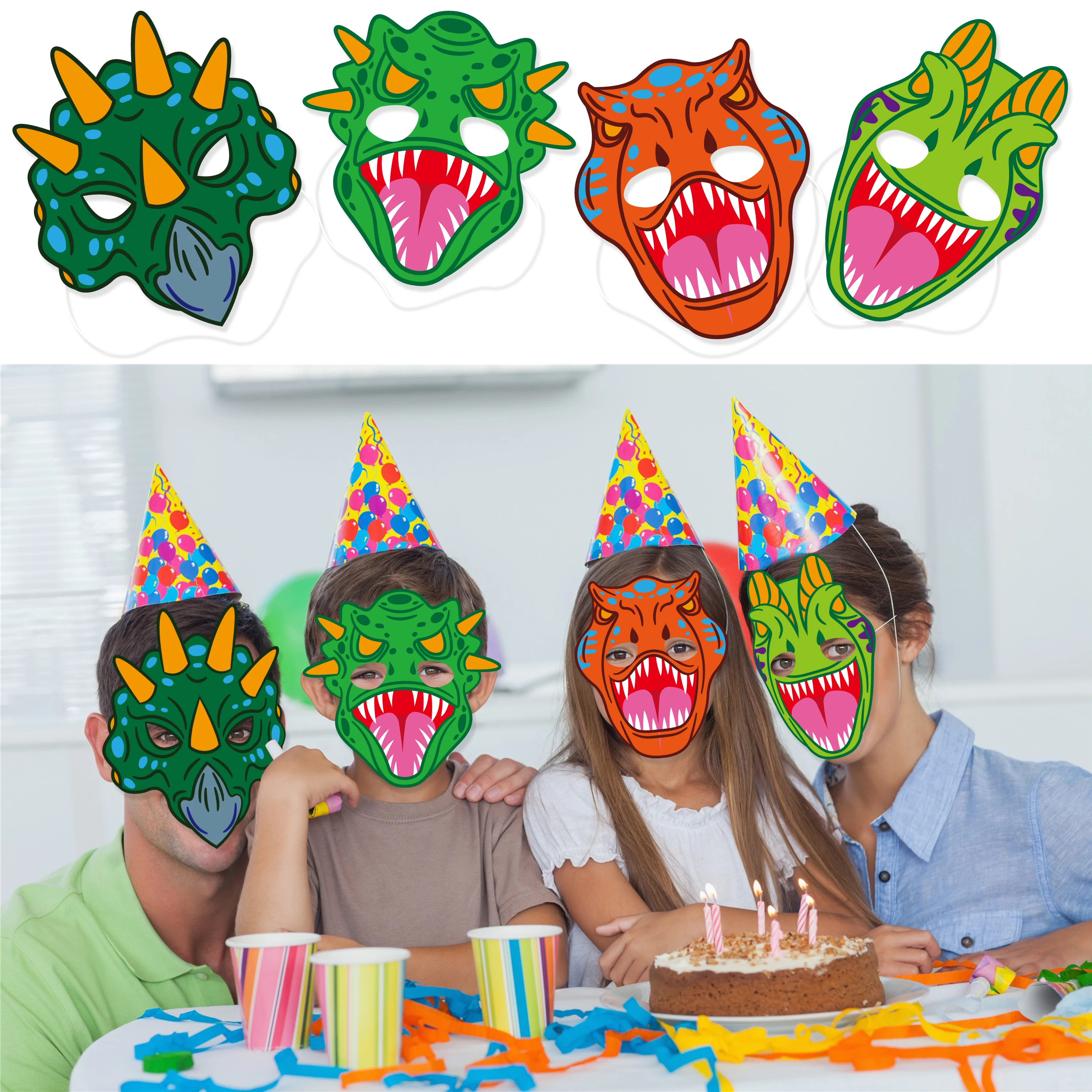 Wholesale High Quality Dinosaur Designs Cosplay Party Mask Halloween Mask For Theme Birthday Dinosaur Party