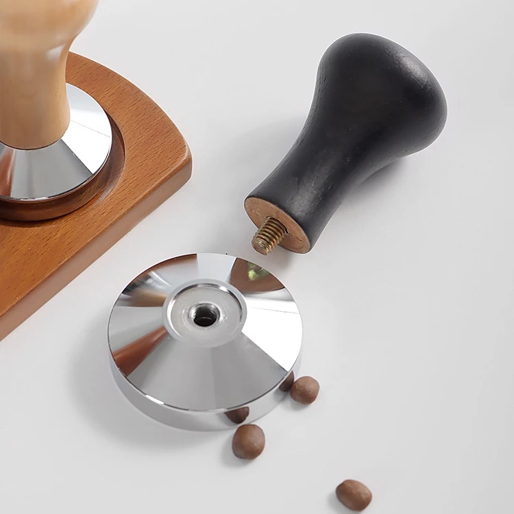 Cafe Accessories Coffee Tamper Coffee Distributor S49/51/53/58mm Coffee Hammer Tamper Espresso Press Force Powder Tamper
