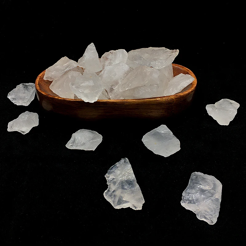 high-end wholesale Natural White crystal stones Rock Crystal raw Clear Quartz stone