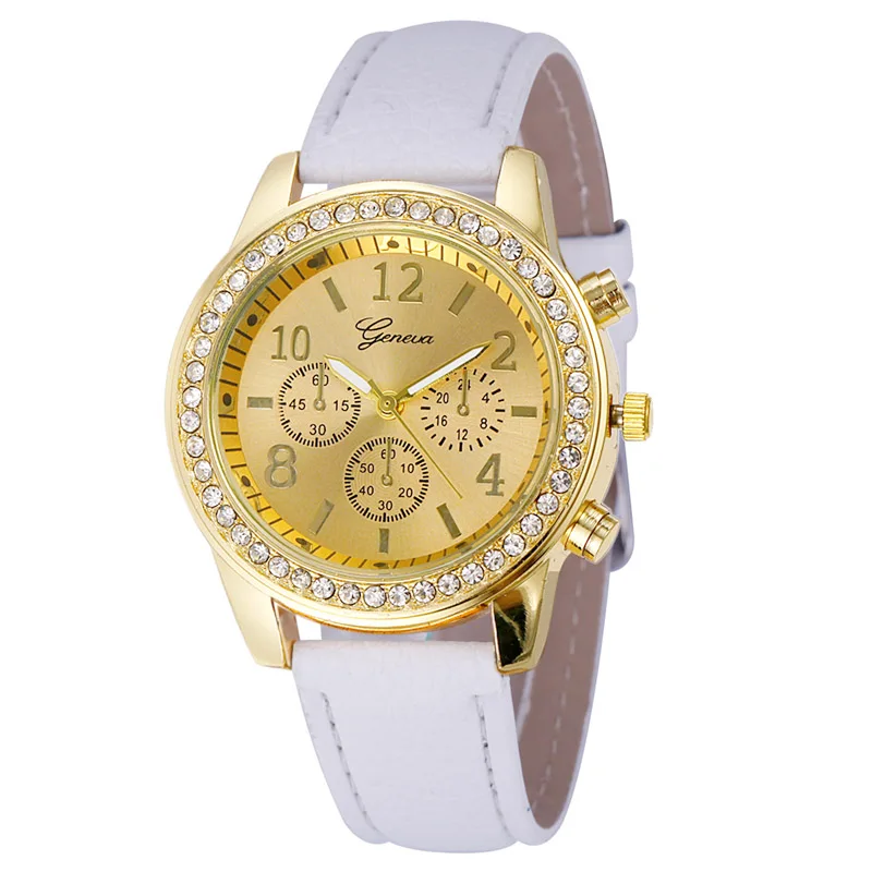 WJ-2781-2 candy colorful Geneva brand with diamonds stylish charming leather women watch
