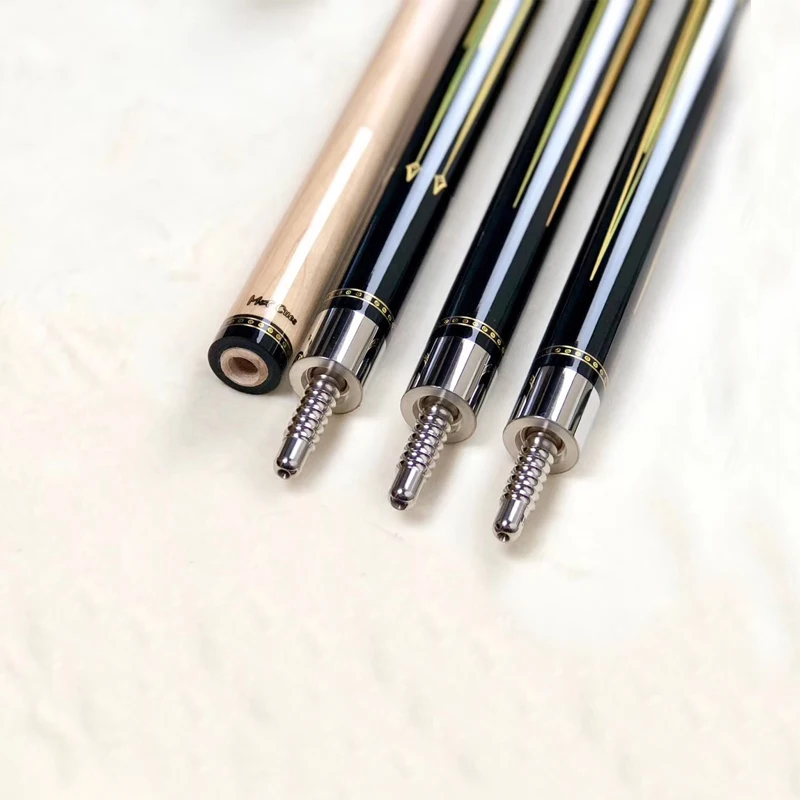 
carbon fiber tube shaft 1/2 radial joint linen grip sticker pool cue 