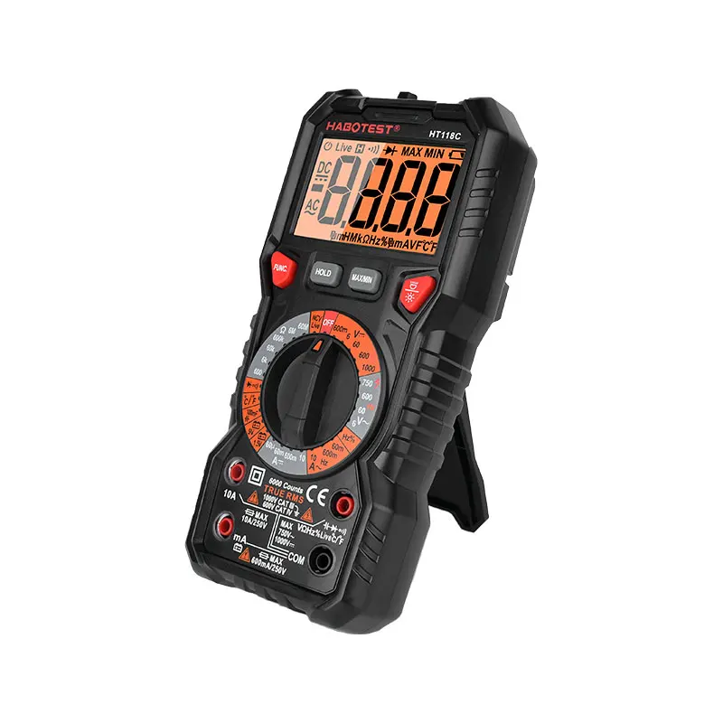HABOTEST HT118C NCV frequency  Multimeter Manual Range Professional multimetro digital