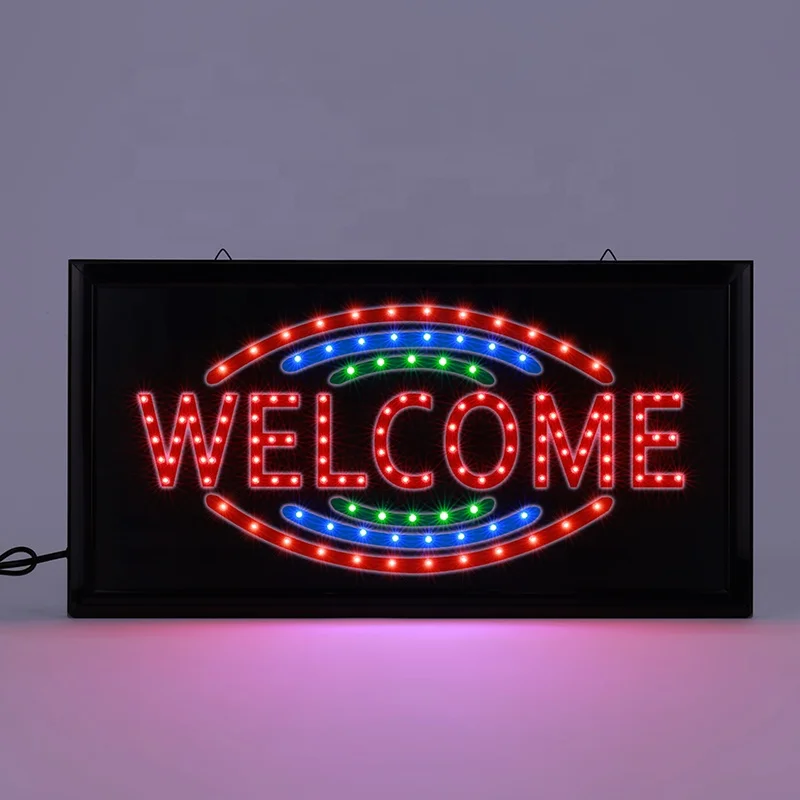 Factory custom led massage spa shop open sign electronic advertising board