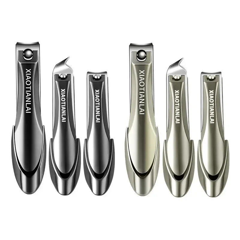 Nail Clipper Manicure Set Shape Bevel Mantis Anti-Splash Stainless Steel Professional Nail Cutter Tools  For Personal