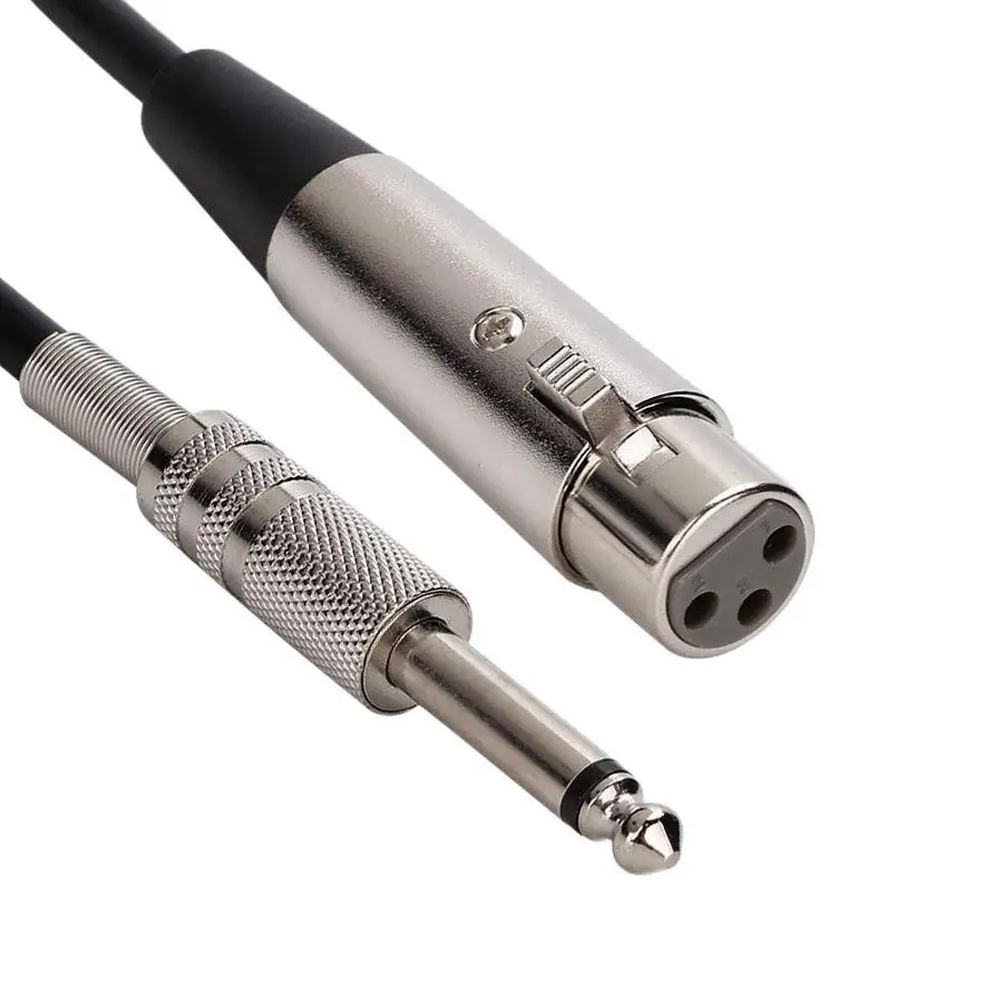 Factory Woven 6.5 Microphone Cable 6.35 Two Core  Microphone Cable