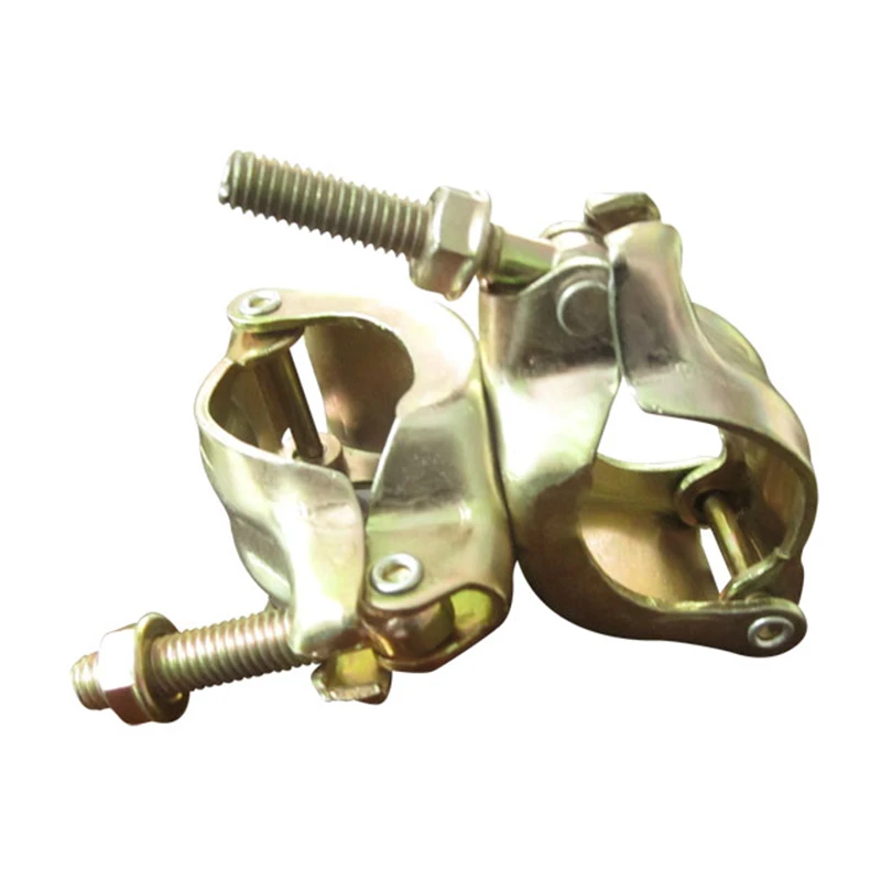 Durable Pressed Steel Pipe Clip Fixing Pressed Double Coupler Scaffolding Swivel Clamp