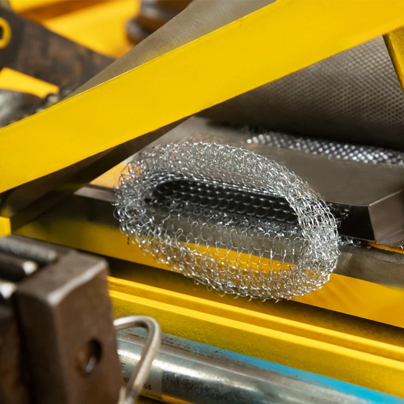 Automatic High speed Mesh scourer making machine combined wire drawing