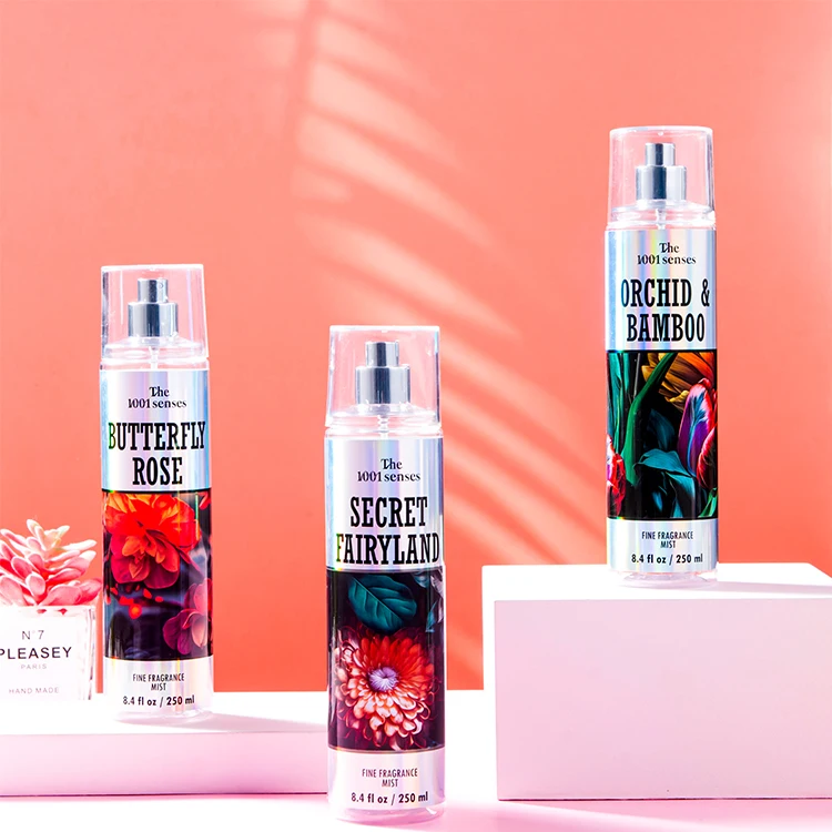 New arrival 250 ml sweet fragrance body mist spray  perfume for women
