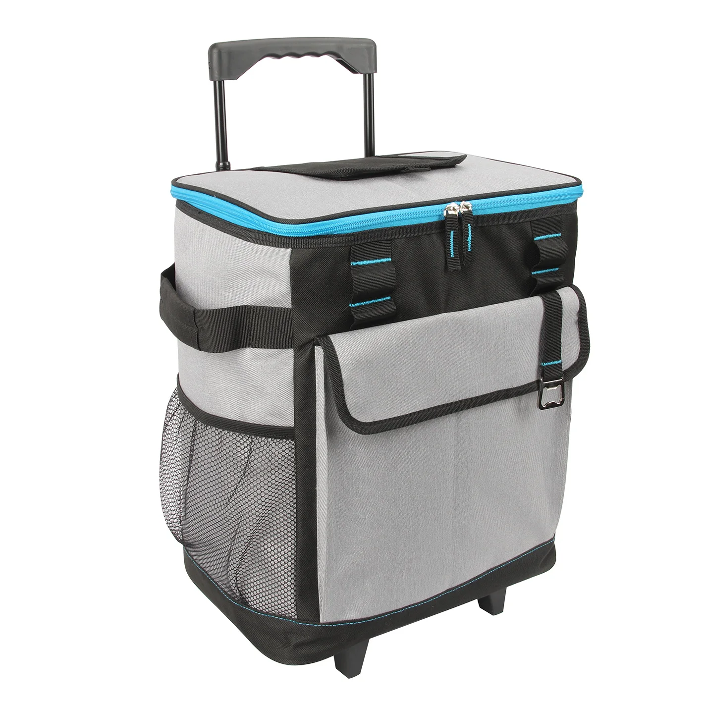 Складная сумка-холодильник на колесиках для пляжа, рыбалки, покупок, пикника