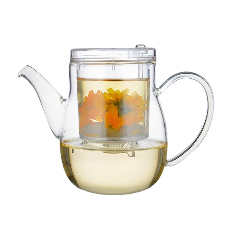 Customized Portable Eco-Friendly PC Tea Maker Set Smart Magic Bottom Dispensing with Leaf Pattern Tray for Coffee and Drinks