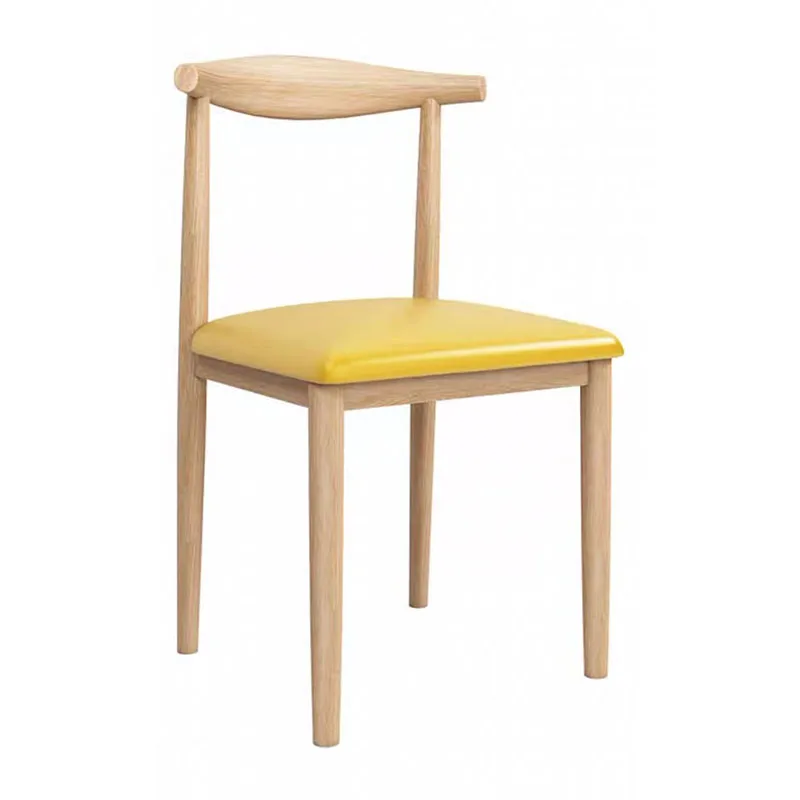 New Design Wood Transfer Leg Dining Chair With Soft Seat