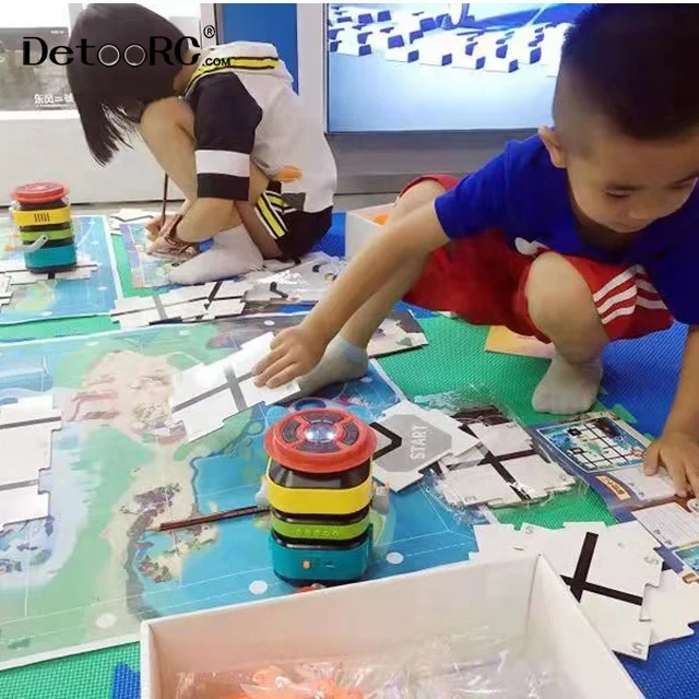 Detoo Diy Stem coding robot kit 30+ sensor games programming remote control EV3 robot kit for 4+ages kids