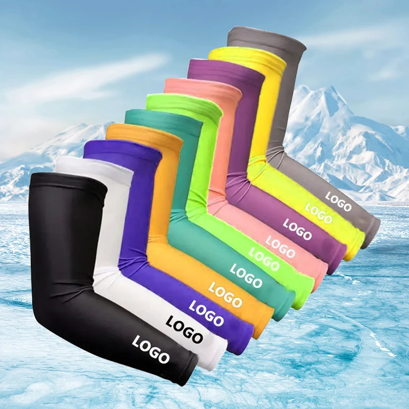 Custom Sports UV Adult Unisex Sun Protection Breathable Compression Arm Sleeves Fishing Cycling Blank Arm Sleeves