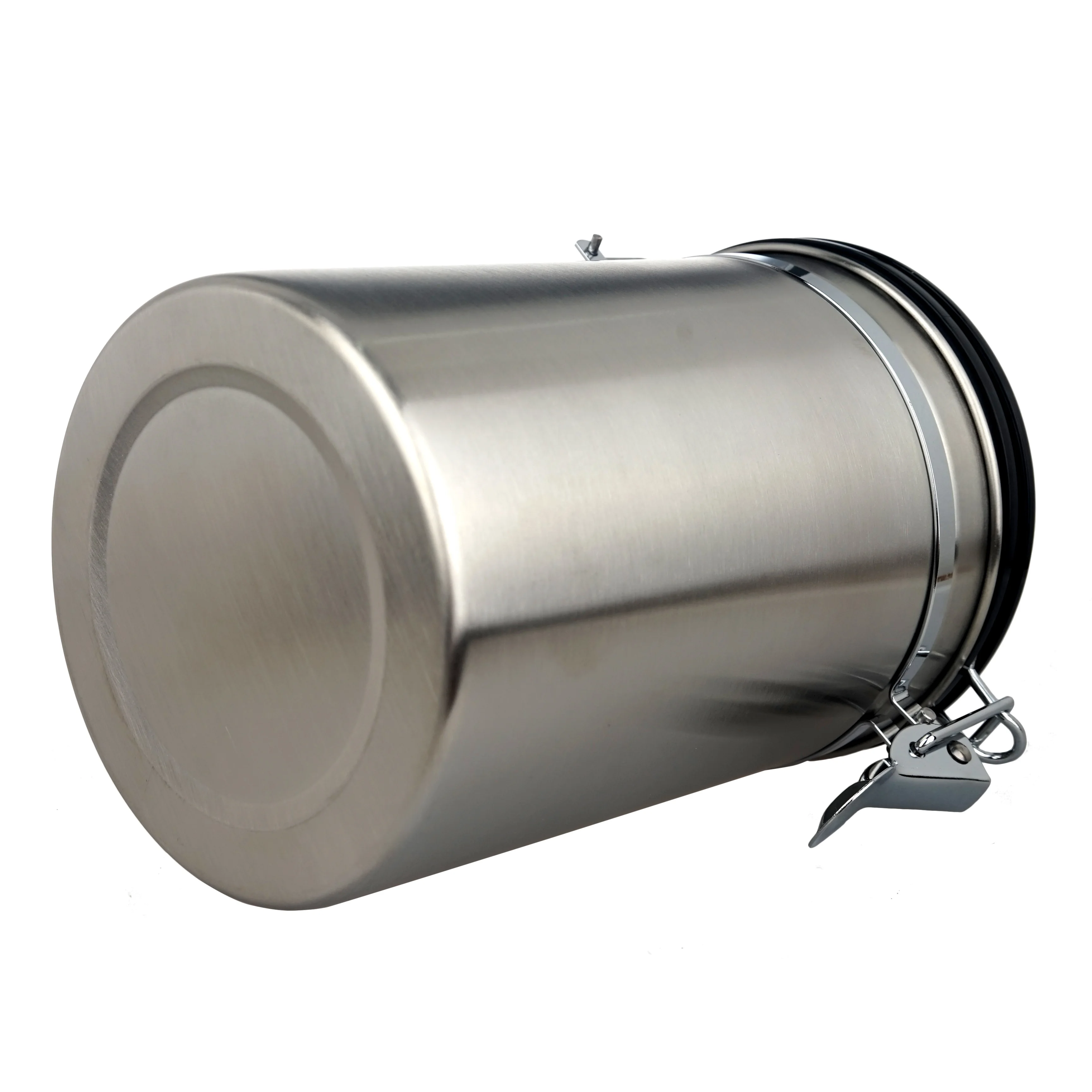 1.6L  Stainless Steel airtight food Jar Coffee Container Canister Bean Seal Pot