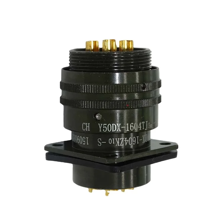 Фабрика военные штекер Y50DX-1604TJ5m-S/разъем Y50DX-1604ZK10-S рабочий ток 50A военно-морской флот медь 4 штырей разъем