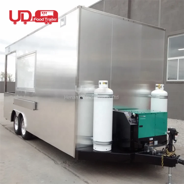 Buy Foodtruck Pizza Food Cart Mini Mobile Kitchen Restaurant Sushi Hamburger Kebab Van Food Trailer Truck