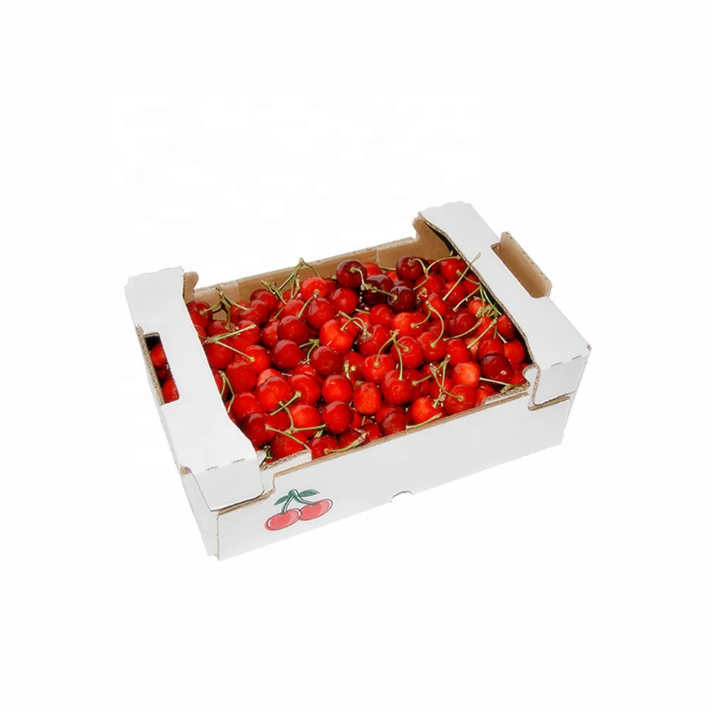 custom brand logo printed apples packing fresh fruit corrugated paper box packaging avocado fruit and veg market tray