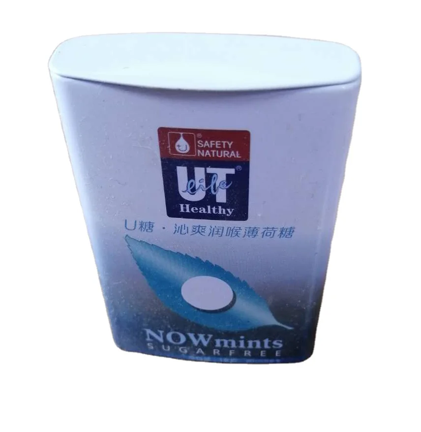 China factory food grade Healthy customized mints tin can  candy mints chewing gum tin box
