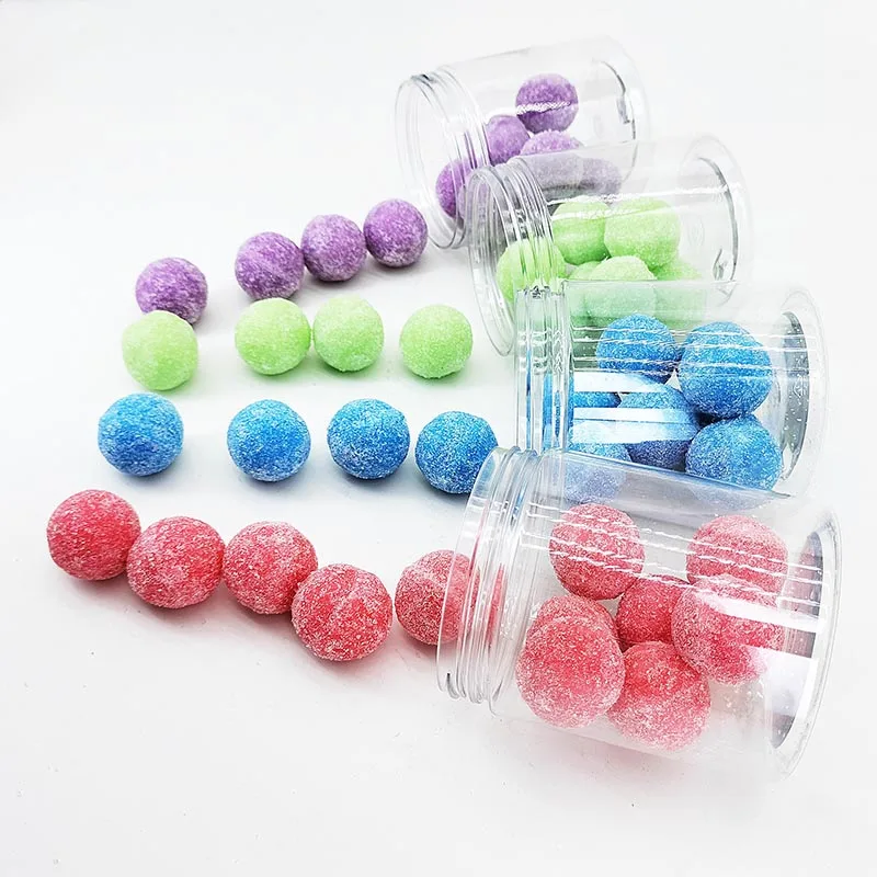 Wholesale customized shapes Organic Salt body scrubs candy vegan sugar body scrub balls