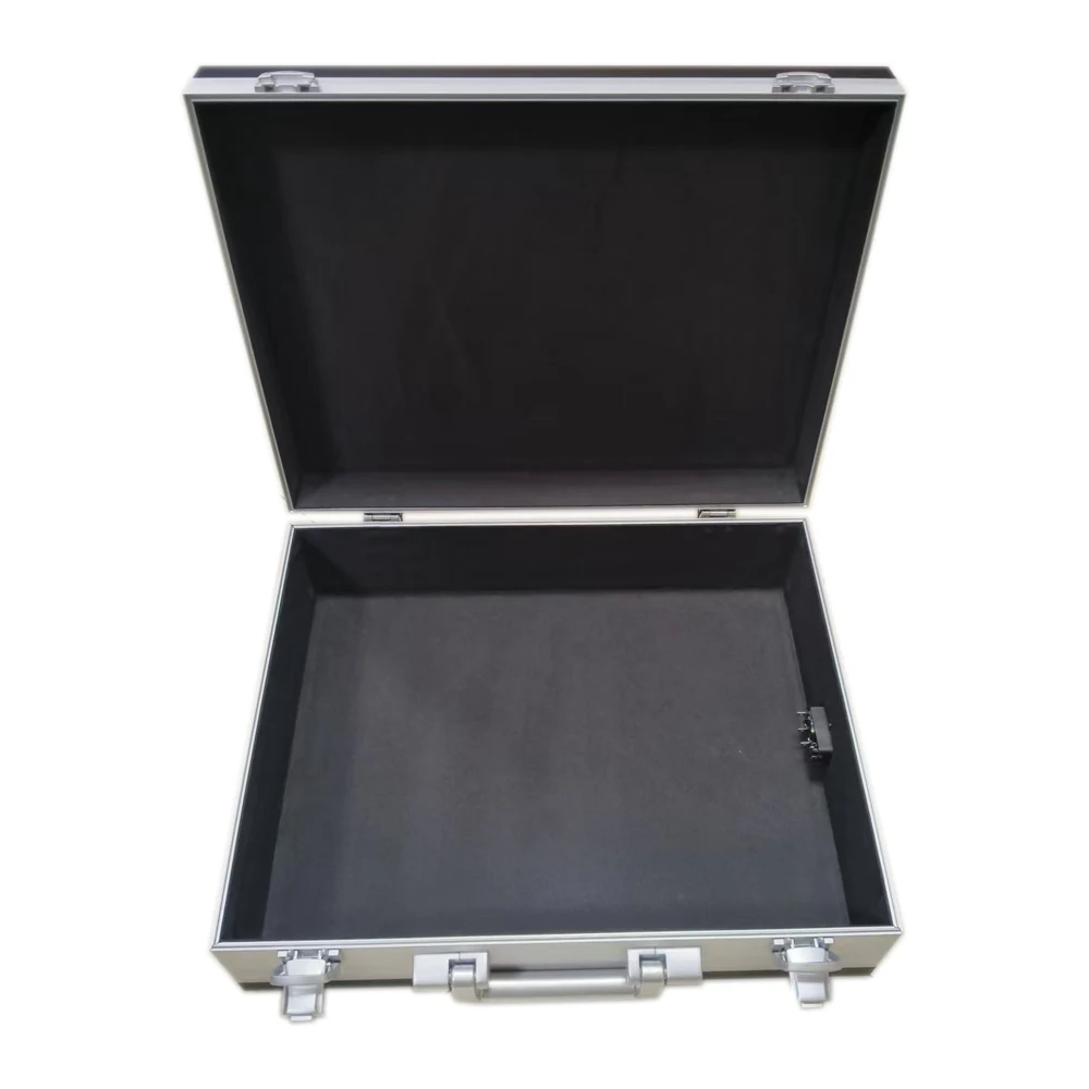 Patented aluminum alloy lamp barrel toolbox with plugs Instrument Box case Hardware Storage Tool Box Suitcase With Sponge