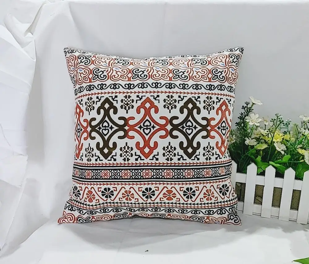 
African ethnic home decorative linen pillow case tribal cushion cover 