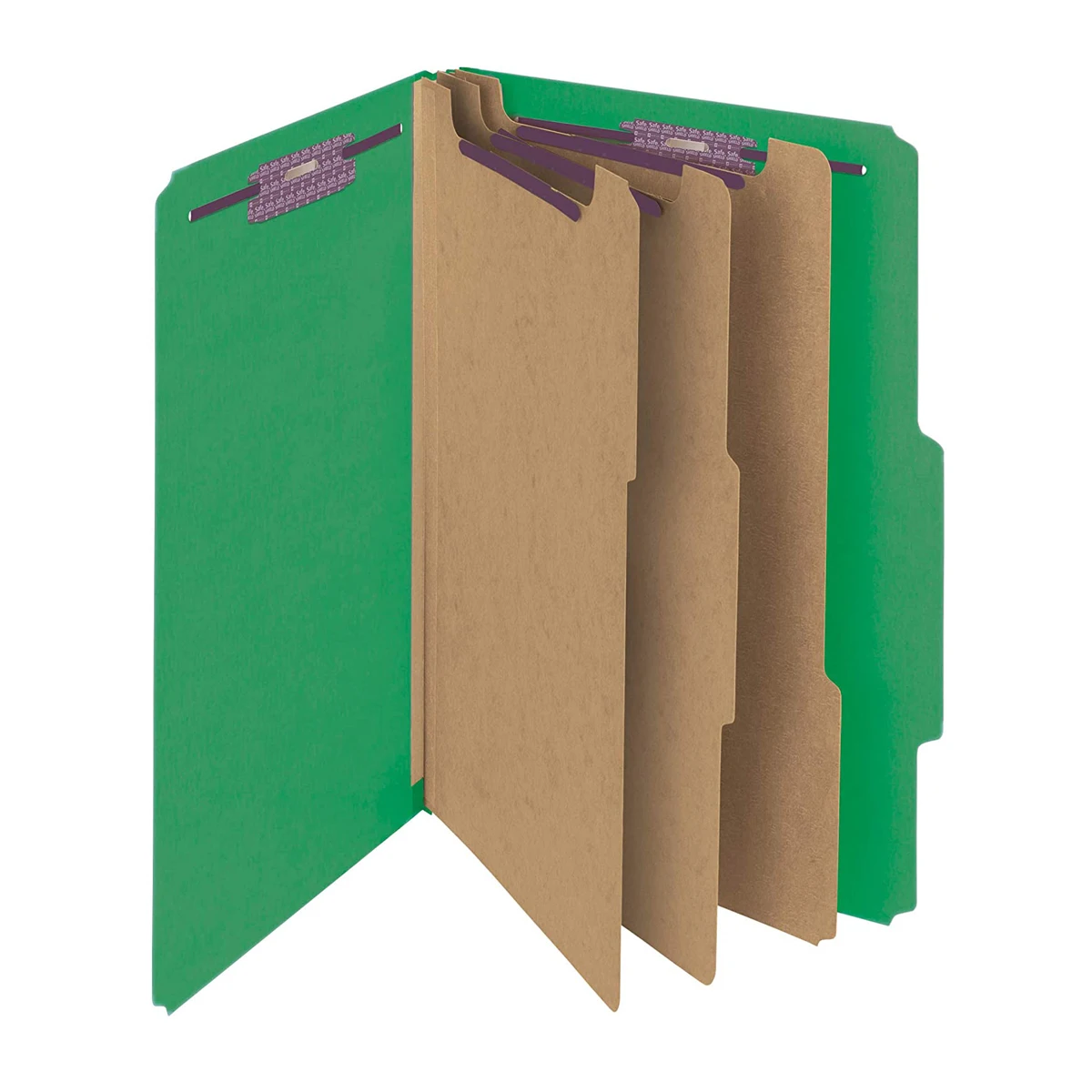 manufacturer 3 Dividers Legal Size Gray 100% Recycled Pressboard Classification File Folder