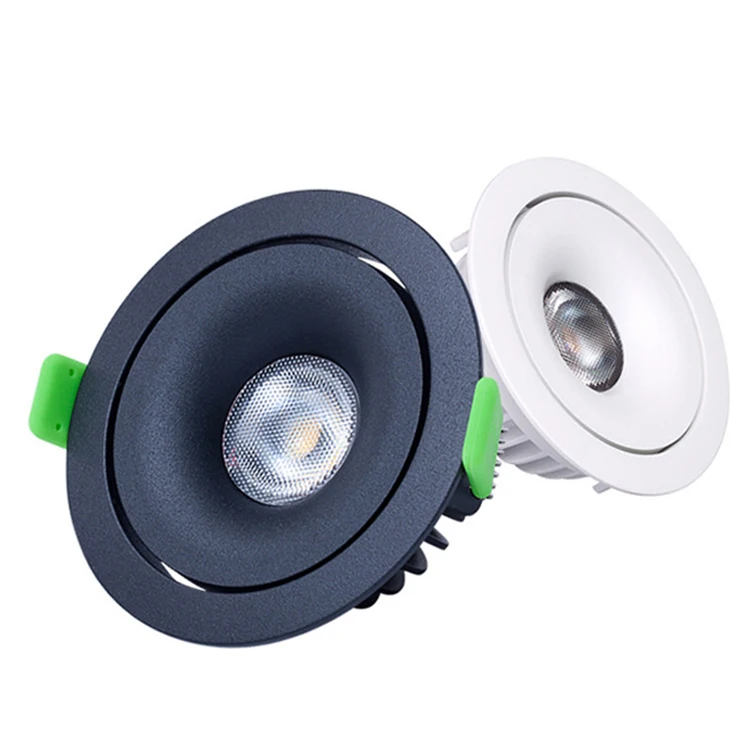 Smart Indoor Use 9w 8w 10w 11w Trimless Downlight Led Recessed Adjustable Dimmable Led Down light Black