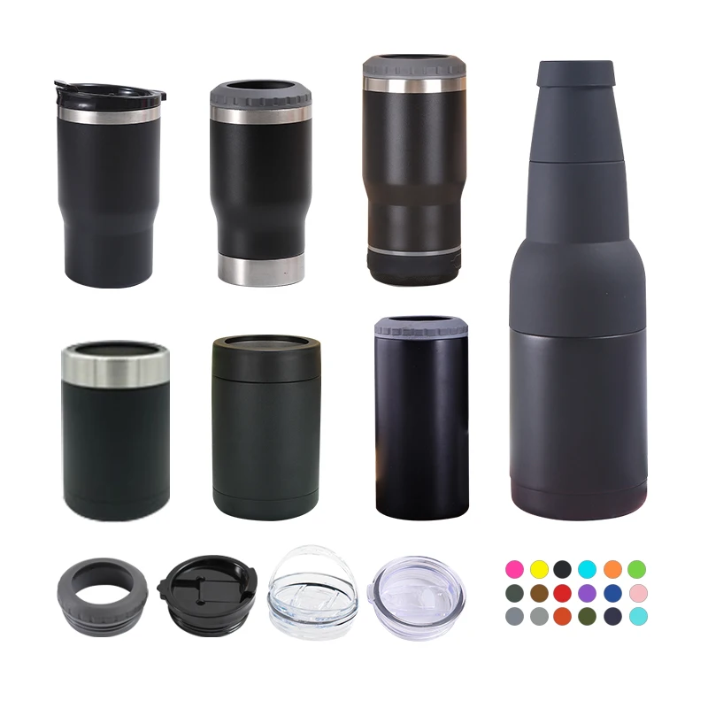 Custom 16oz 12oz 14oz Music Speaker Beer Opener Slim Insulated 4 in 1 Stainless Steel Blank Drink Wine Bottle Beer Can Cooler