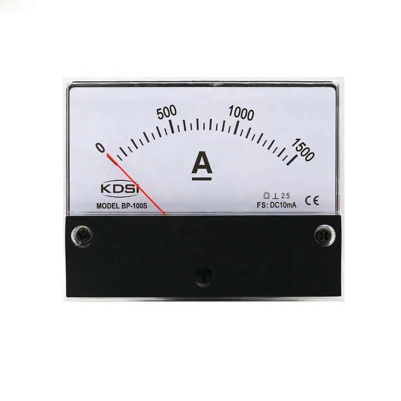 Easy operation BP-100S DC10mA 1500A dc panel analog amp meter