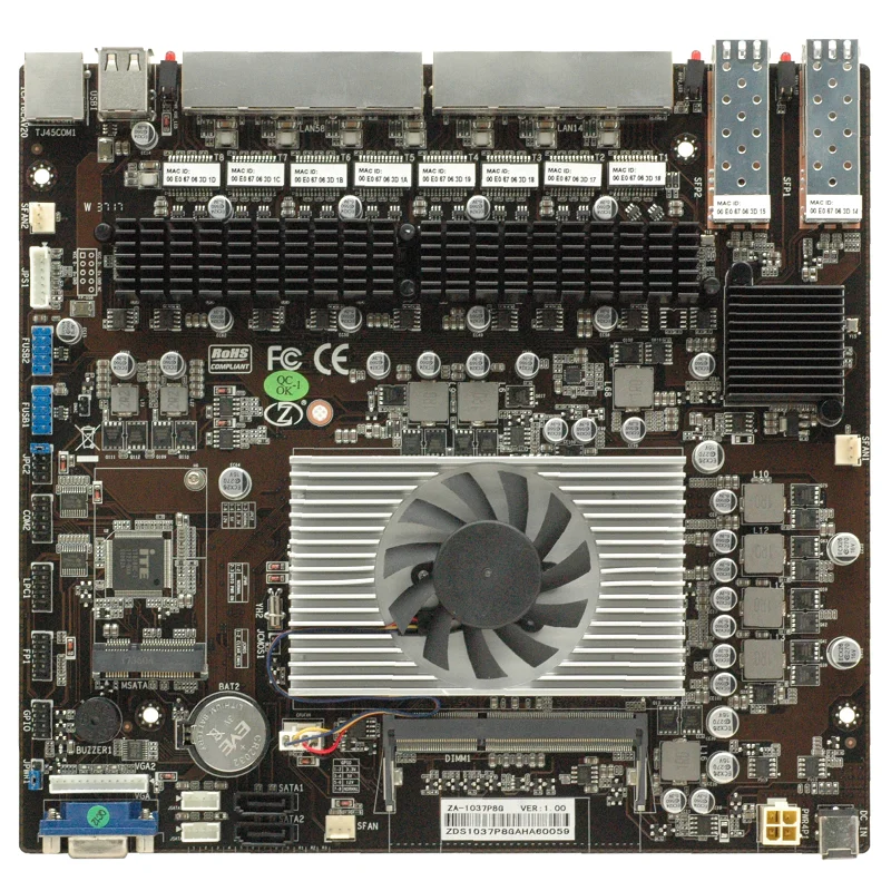  Intel Ivy мост Двойной процессор Материнская Плата ЦП комбо брандмауэр плата OEM