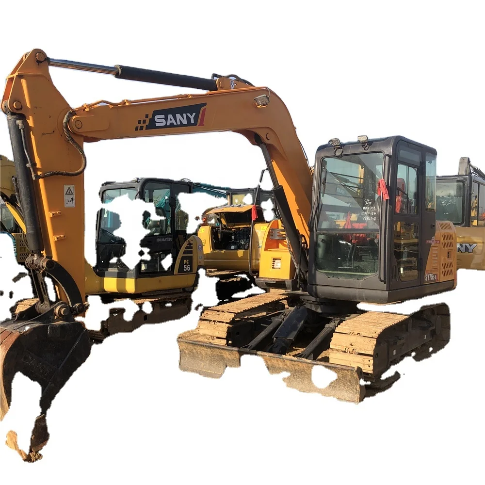 Used secondhand SANY excavators  SY75C tracked excavator excavator cheap product  Good Price for sale