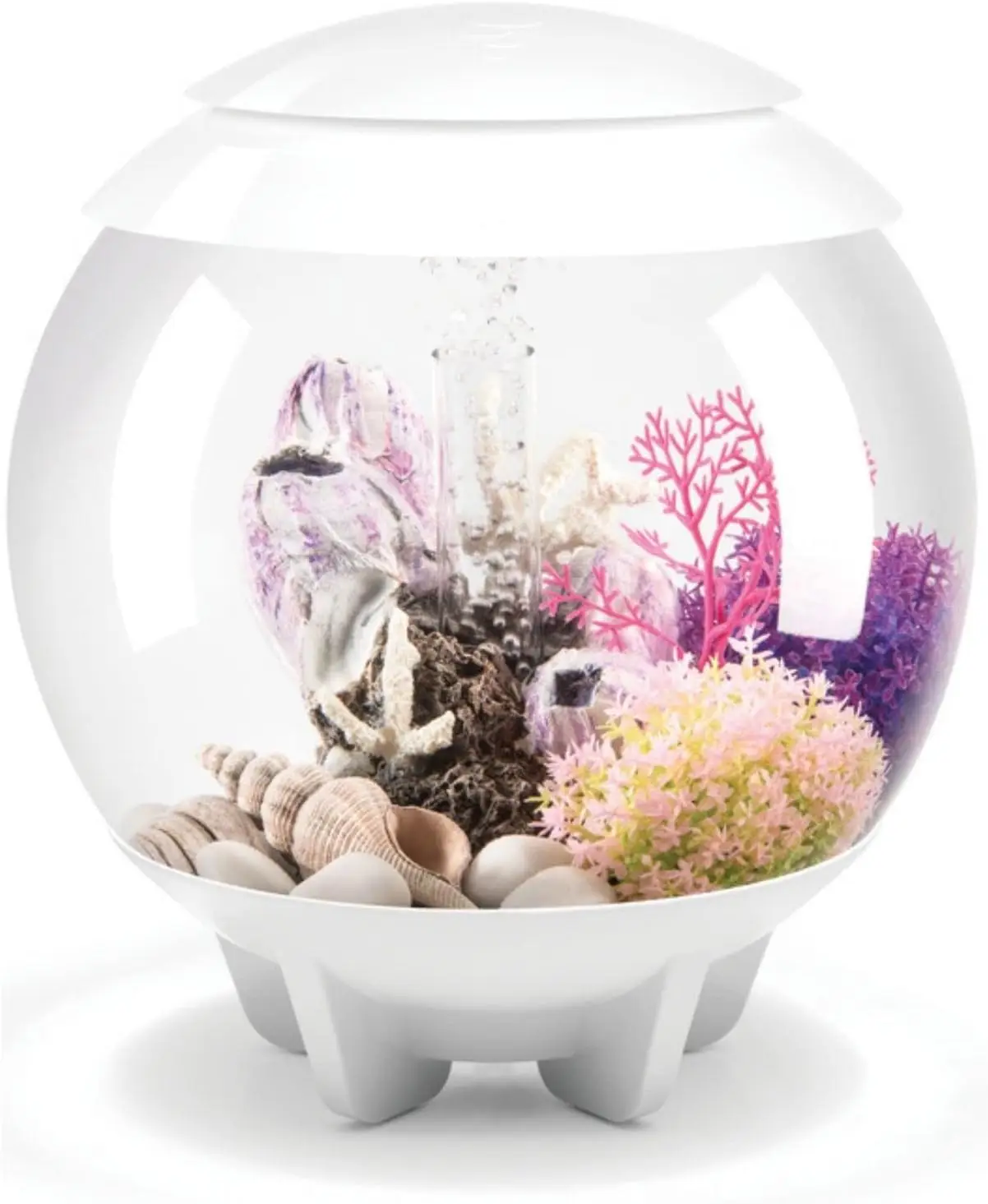 New Design Modern Transparent Acrylic Marine Aquarium Fish tank 4-Gallon With Lid