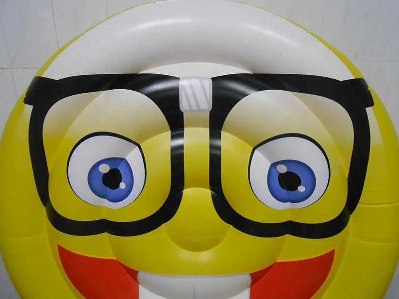 Pool party inflatable emoji float pontoon