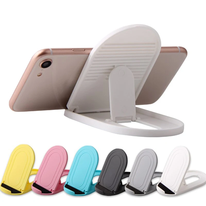 1Pc Portable Multi-function Adjustable Plastic Desktop Stand Folding Shelf Mobile Phone Universal Bracket Storage Holders Tools