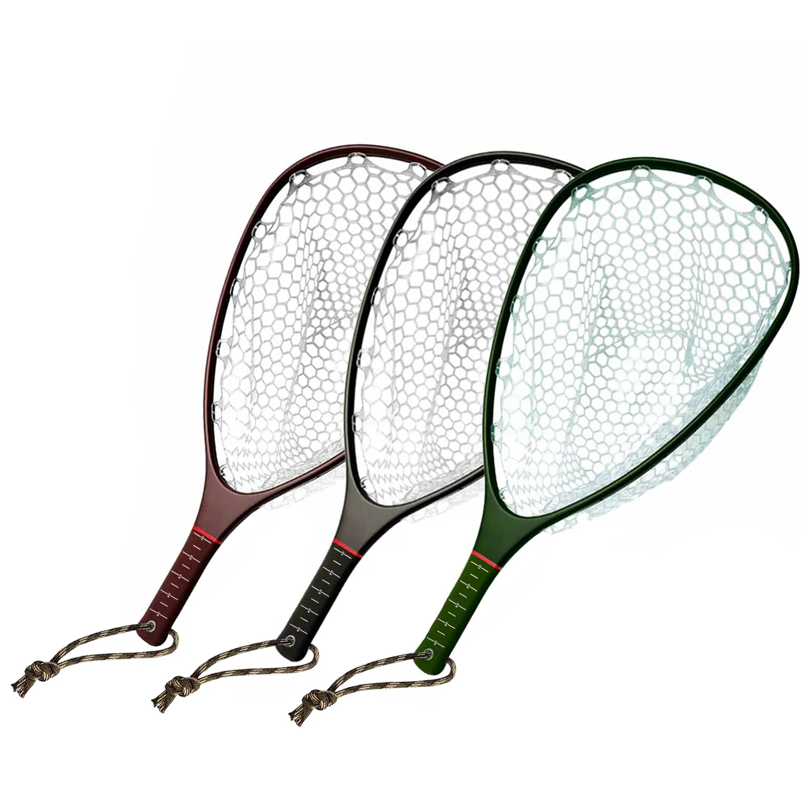Best Sale Round Head Carbon Fiber Fly Fishing Landing Net With clear Rubber CBLB04(B13)