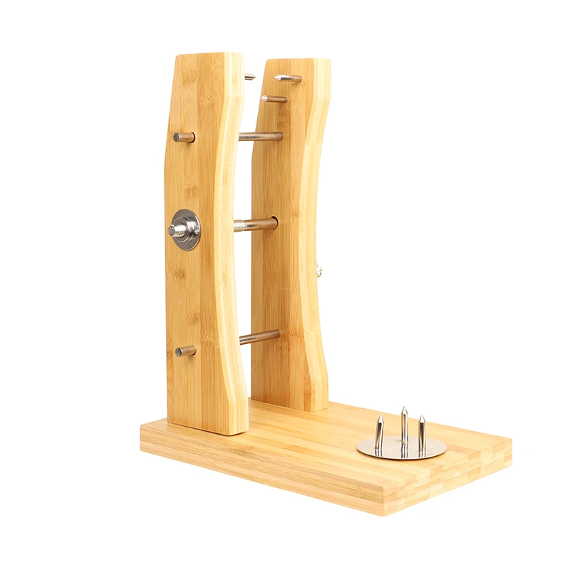 Custom movable eco iron inox bamboo spanish stand Jamon soporte jamonero ham holders