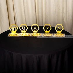 BJ210507-1 Hot Sale Acrylic Welcome Table Sign With Numbers For Wedding Party Event Decoration
