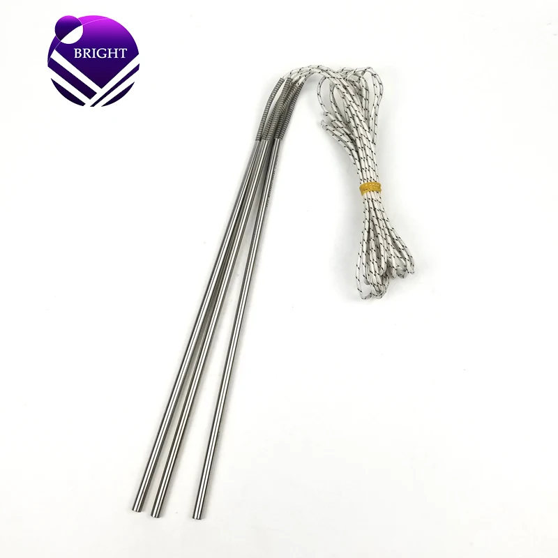 BRIGHT High Density 220V 800W 8.5*300mm Electric Resistance Cartridge Heater with Crimped Wire