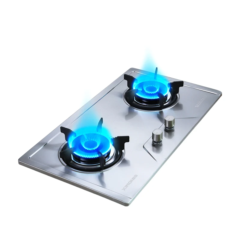 Household stainless steel built-in cooker stove with safety device gas hob burner