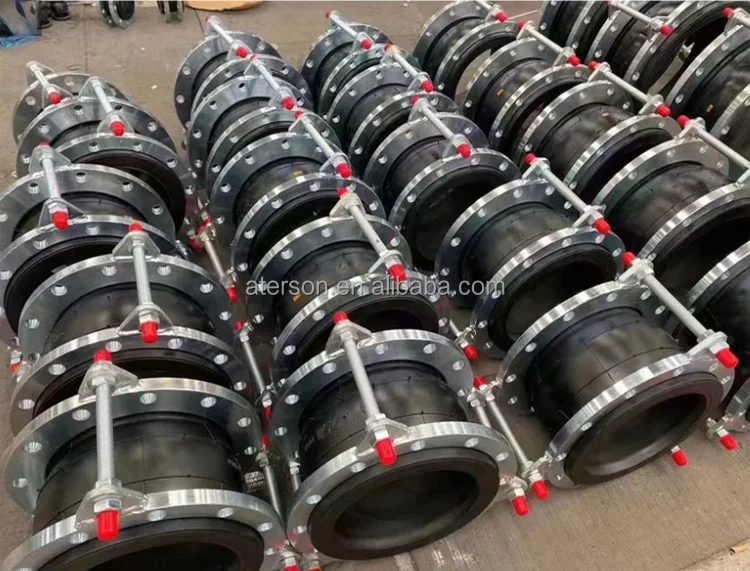 Wholesaler dealer stainless steel 304 flange rubber expansion joint for DN100 PN16 union type